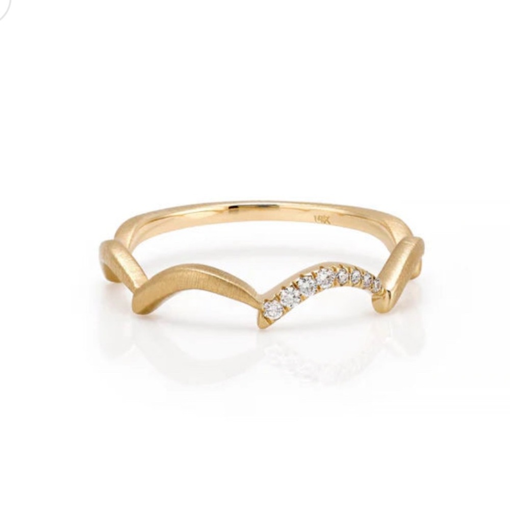 ZAHN-Z 14k yellow gold pixie dust ring size 9